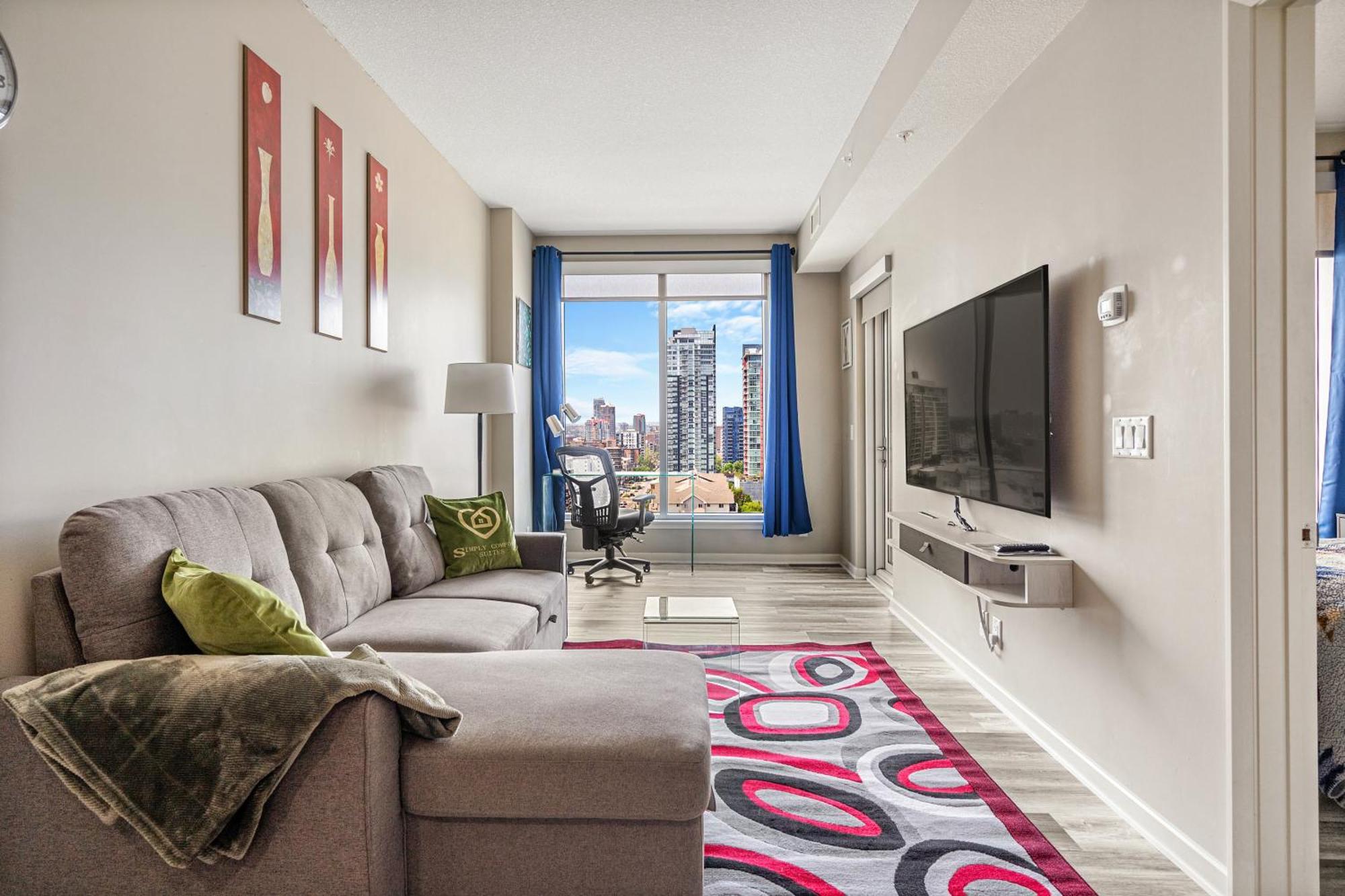 YYC City Centre Retreat - 1Br Condo With Desk מראה חיצוני תמונה